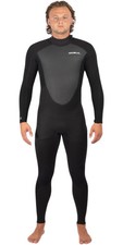2025 Gul Mens Response 3/2mm Flatlock Back Zip Wetsuit - Black