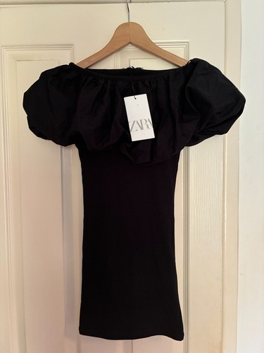 Nwt women zara black - black, puff