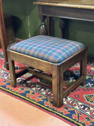 Antique oak foot - oak, stool