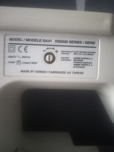 Toyota white sewing machine - white,
