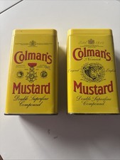 2 x Colman’s Mustard Tins