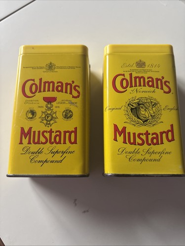 Colman mustard tins - 2, x