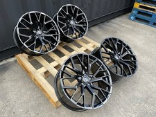 20” RS6 Performance Style Alloy Wheels X4 Black Audi A4 A5 A6 A7 A8 Q5