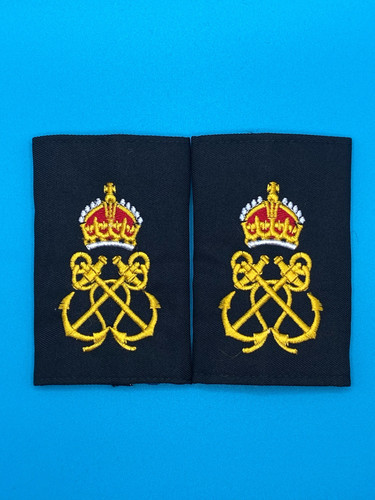 Pair royal navy rank slides - slides,