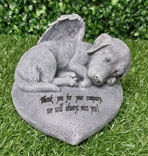 Dog On A Heart 10cm X 16cm