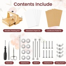 Large Wooden Flower Press Kit