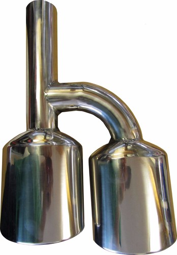 Oval chrome exhaust - x1,