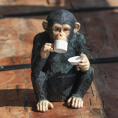 Cup tea drinking - cup, monkey