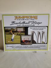 Jumpking Trampoline Basketball Hoop, Miniball & Pump, Universal Fit To Enclosure