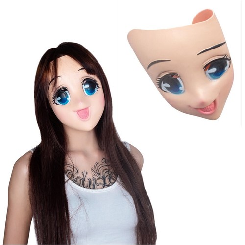 Cosplay latex masks cartoon - masks,
