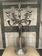 VINTAGE HEAVY METAL CANDELABRA 5 CANDLES 60” TALL HIGHLY DECORATIVE 