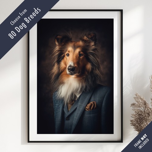 Smartly dressed dog portrait - dog,