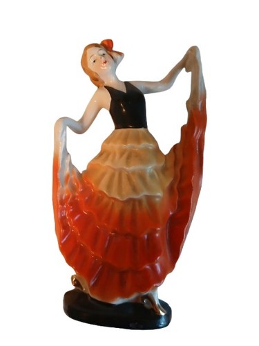 Vtg spanish porcelain doll - porcelain,
