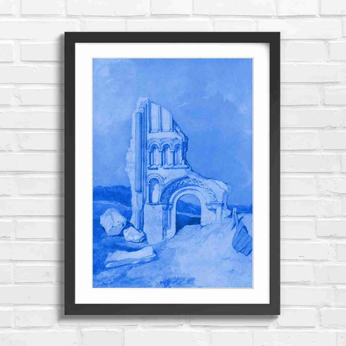 Ruined stone arch - ruined,