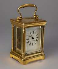 Antique French miniature carriage clock