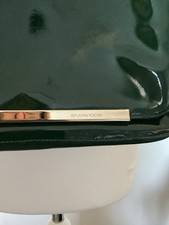 John Rocha Forrest Green Patent Shoulder Bag