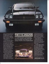 1988 V-12 Jaguar XJ-S Print-Ad