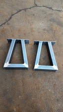 2 TRAPEZIUM BUDGET RETRO INDUSTRIAL STEEL METAL TABLE BENCH LEGS DESK BAR 