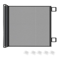 Retractable Pet Dog Gate Safety Guard Folding Baby Toddler Stair Gates Isolation