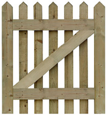 Garden Cottage Picket Gate Wooden Side Gate Front Gate Palisade Pickett