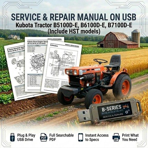 Kubota b5100d b6100d - kubota, b7100d