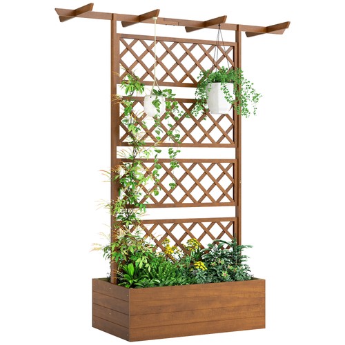 Outsunny wooden trellis - wooden,