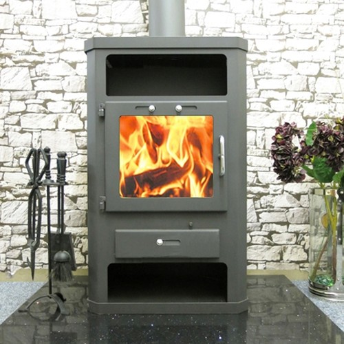 Wood burning stove inc back - burning,