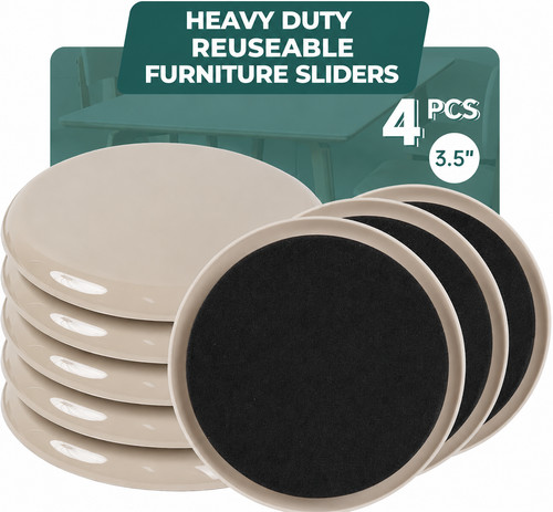 89mm furniture sliders pack - 89mm,