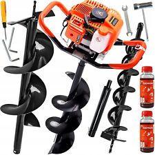 Petrol Earth Auger 62ccm 5.2 HP Earth Hole Auger Pile Drill Earth Auger Demon + Oil
