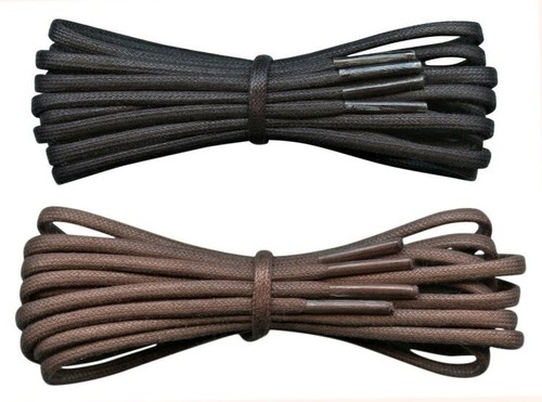 Shoelace round waxed - waxed, wax