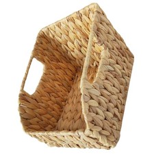  Woven Hyacinth Storage Basket Rustic Baskets for Organizing Bread