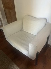 1 x IKEA KOARP Armchair– Light Beige with Black Frame (Discontinued Style)