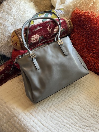 Coccinelle grey tote bag large - grey,
