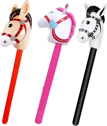 Pcs inflatable horse stick - 3,