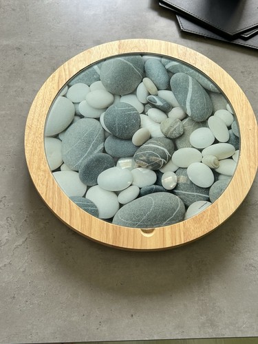 Lazy susan rotating pebble - rotating,