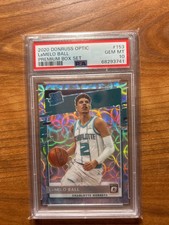 lamello ball 2020 donruss optic premium box set /249 psa 10