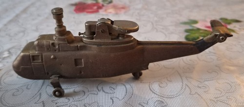 Vintage brass helicopter - vintage,