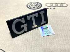 VW Golf MK1 GTI Front Grill Badge GTI Logo Inscription New Genuine OEM Part