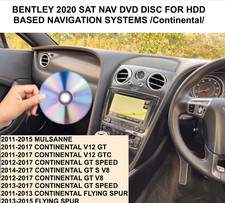 BENTLEY 2020 SAT NAV DVD DISC