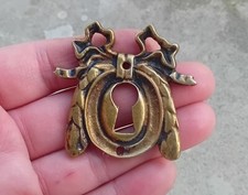 OLD BRONZE KEY ENTRY LOCK