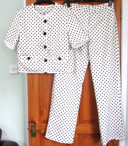 Mod 60s cream polka dot - polka,