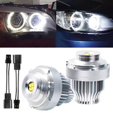 2X LED Headlight Angel Eyes