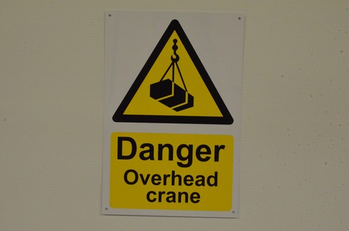 Danger overhead crane - overhead, 1mm