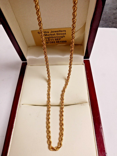 9ct gold rope - gold, chain