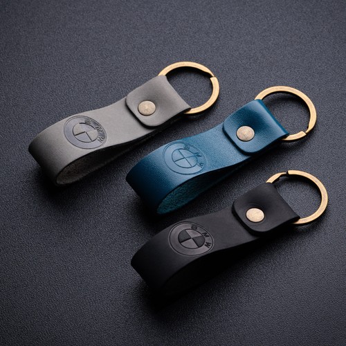Bmw leather keyring - leather,