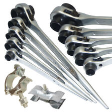 Ratchet Podger Scaffold  Spanner Steel Fence Stage Erecting Wrench Go Thru Studs