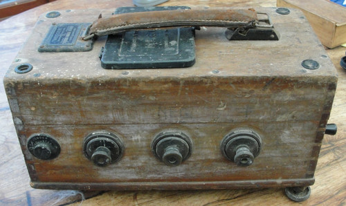 Vintage wooden bridge megger - wooden,