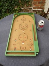 Vintage CHAD VALLEY Bagatelle Board Green Wood Surround With Cork Base No Balls