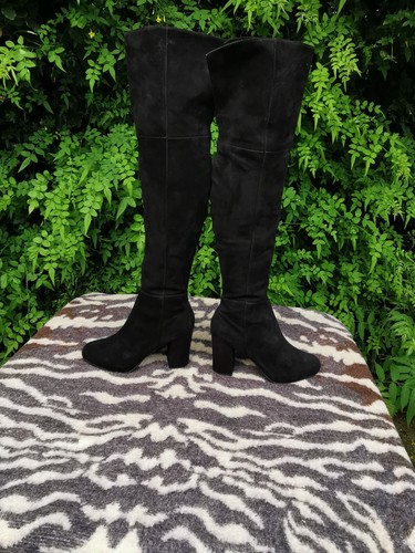 Topshop black suede leather - topshop,