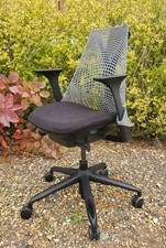 Herman Miller Sayl Operator Chair, Ergonomic Black Seat, Grey, Over 100 In Stock